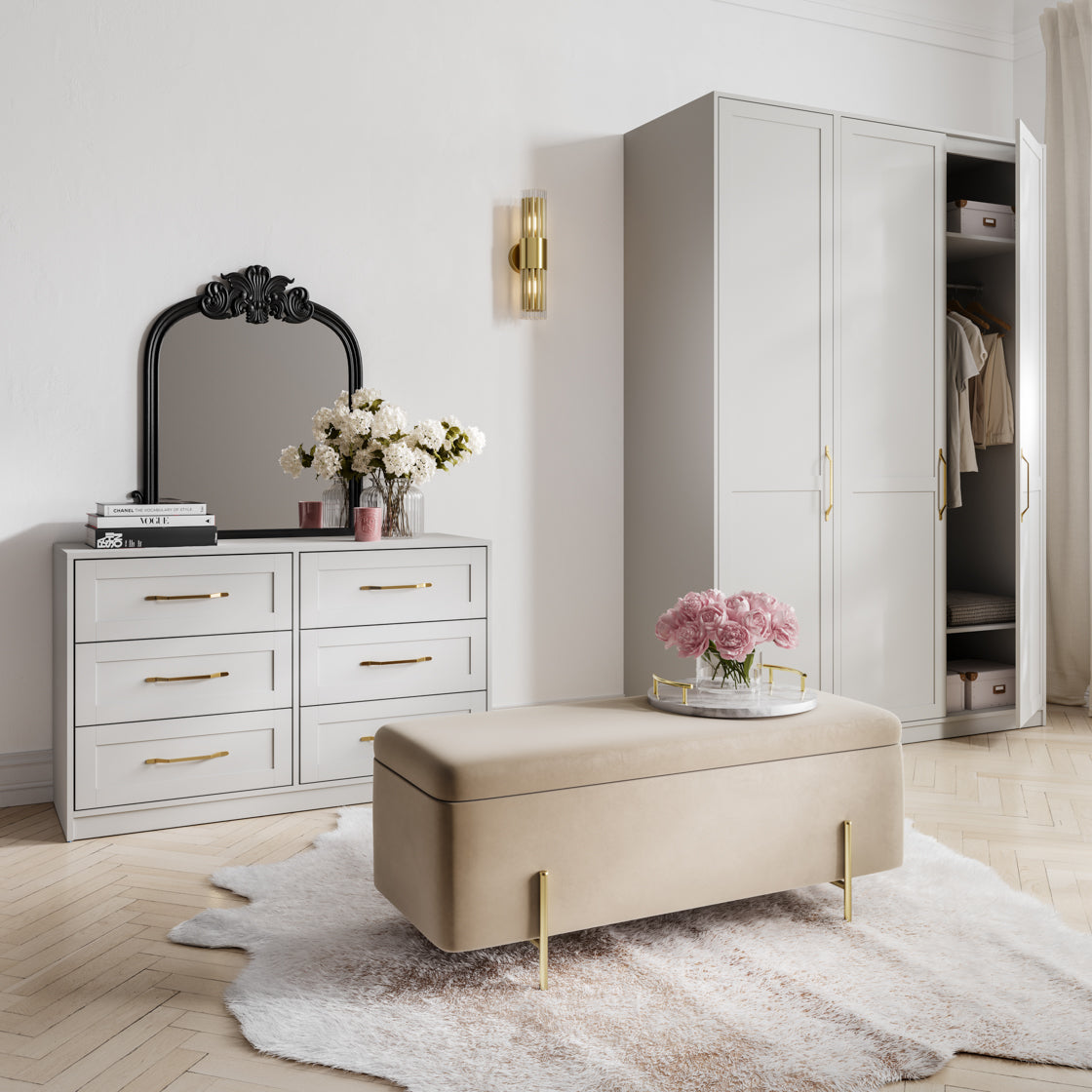 AUSTEN WHITE 1 DOOR WARDROBE