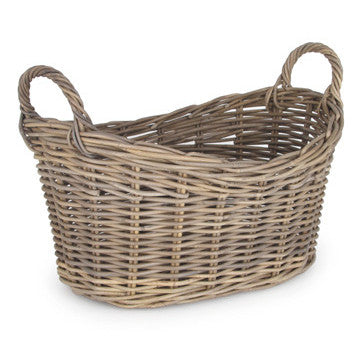 Bali Grey Kubu Oval Laundry Basket